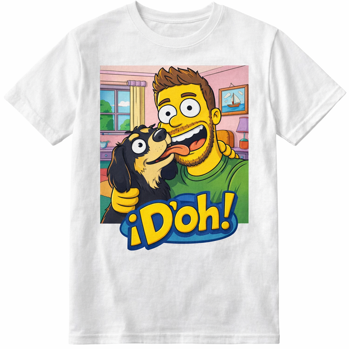 Custom Simpsons-Inspired Friends Cartoon T-Shirt from Your Photo