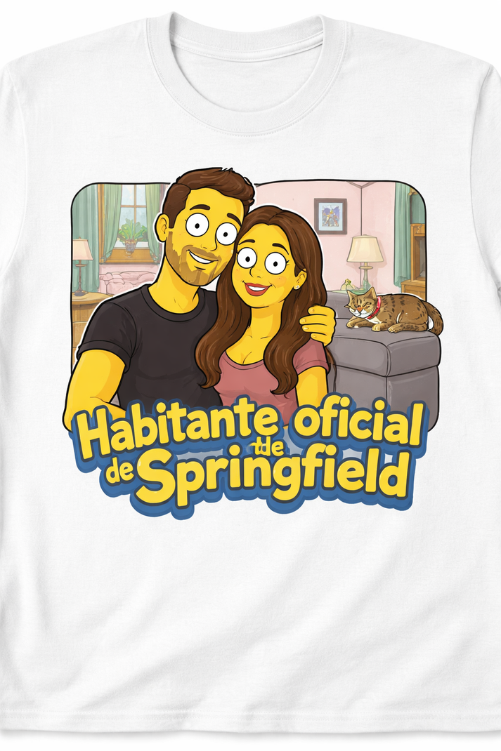 Custom yellow cartoon t-shirt example 4
