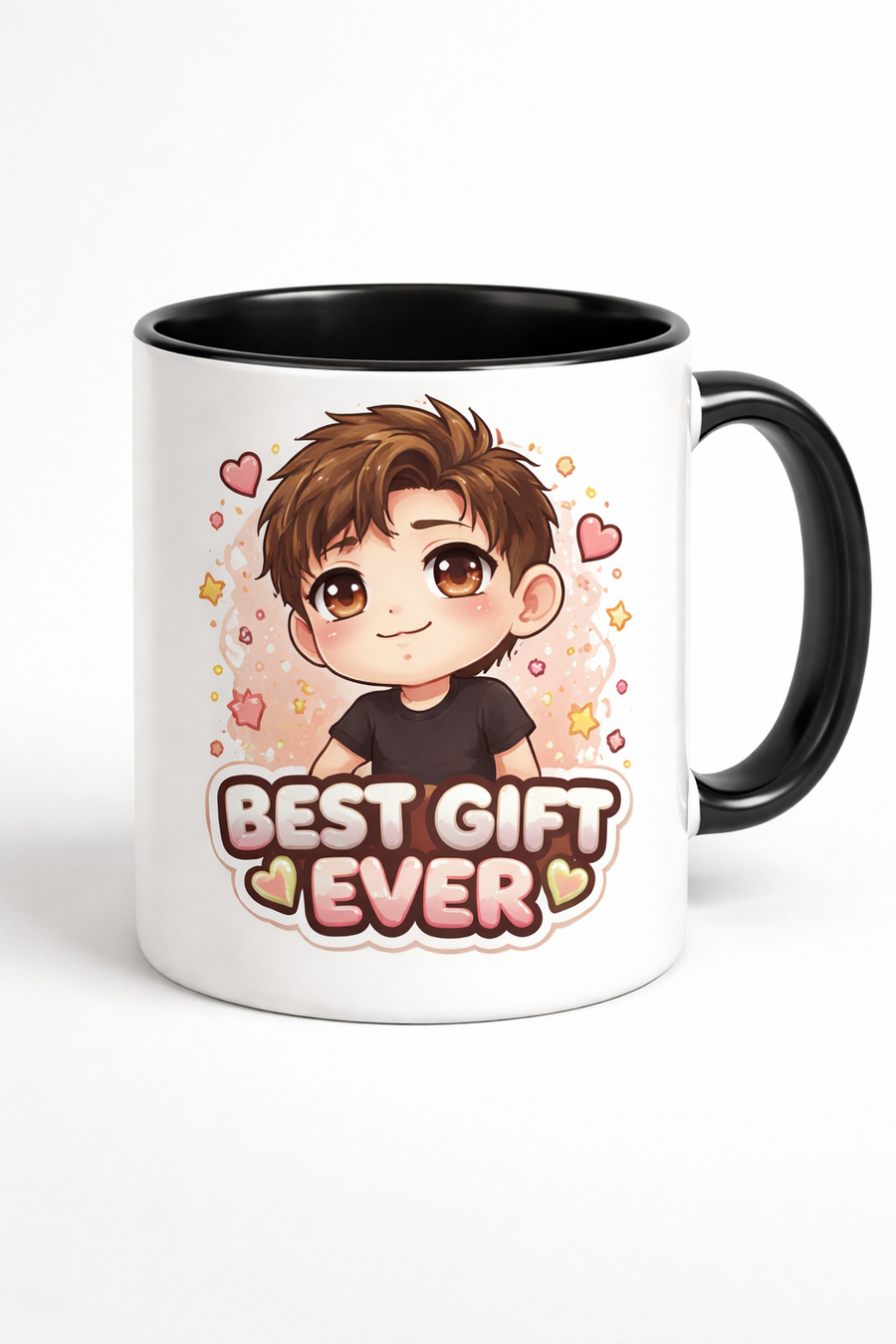Taza personalizada de Chibi "El mejor regalo del mundo" - Regalo con foto de niño personalizado