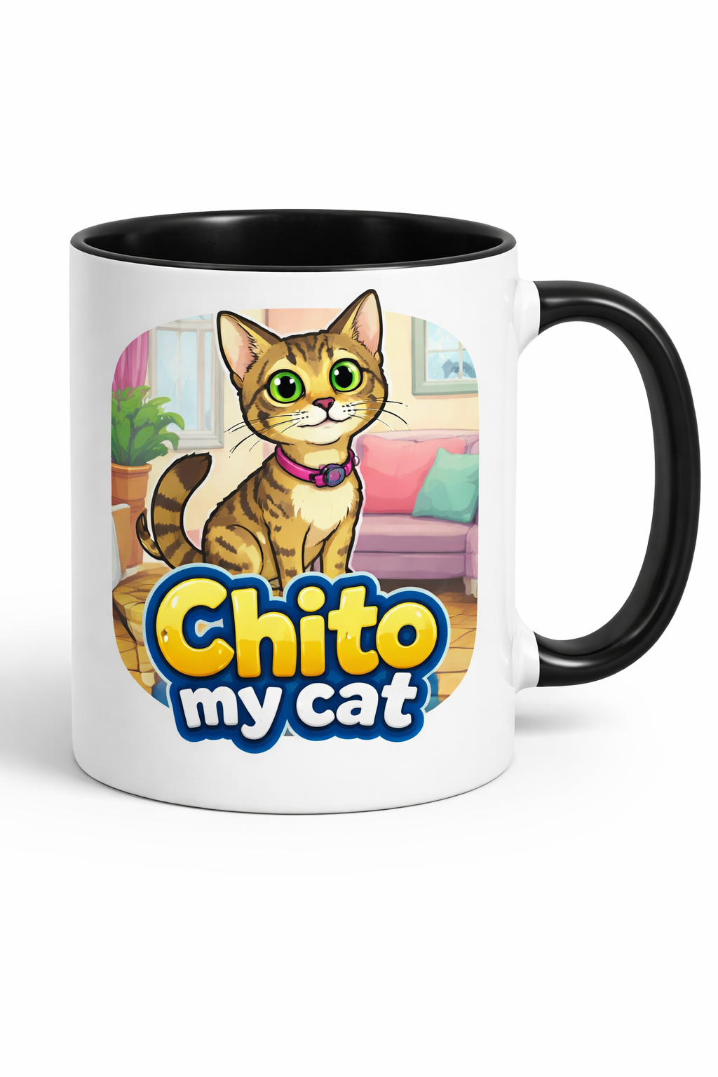 =Custom yellow cartoon mug