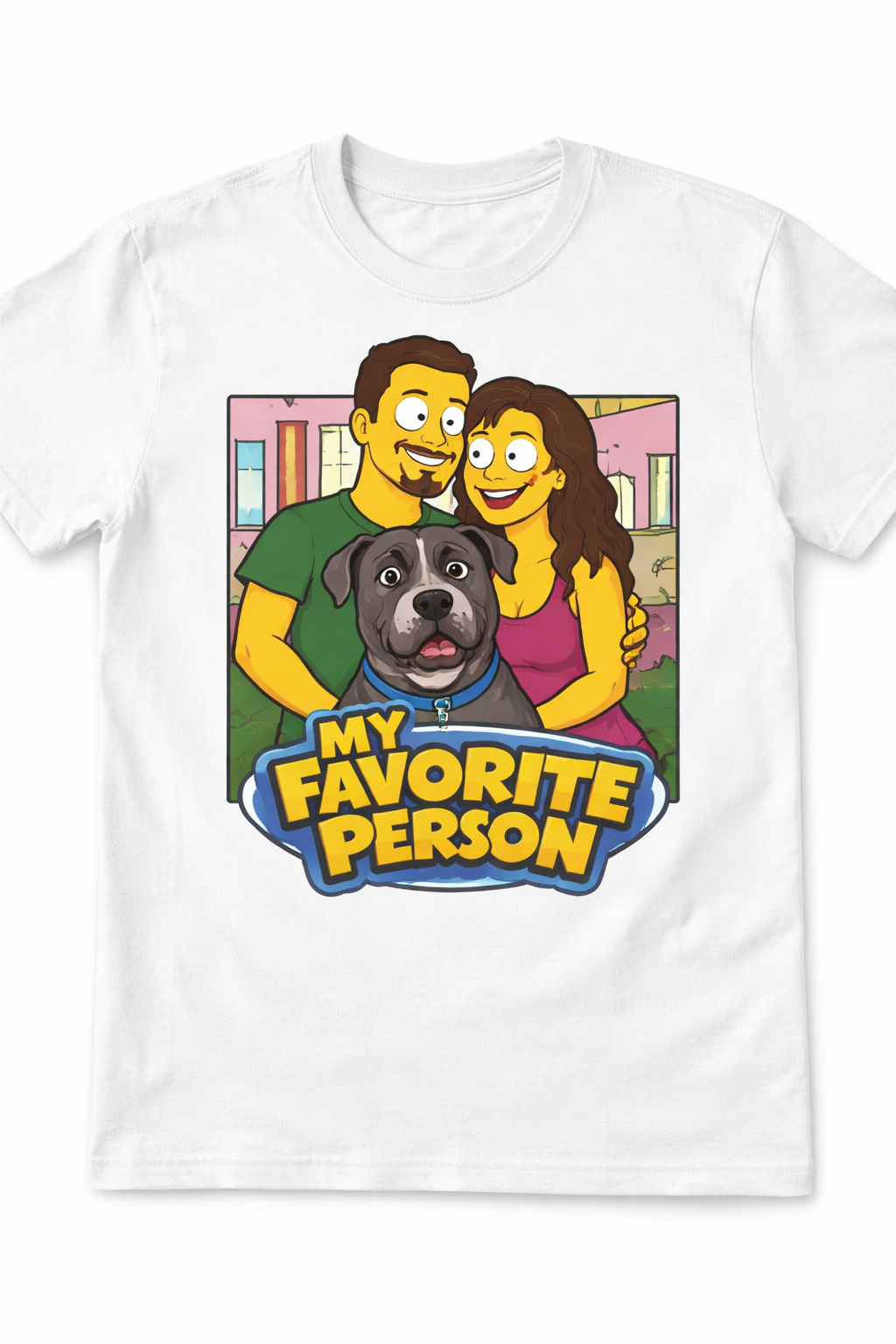 =Custom yellow cartoon t-shirt