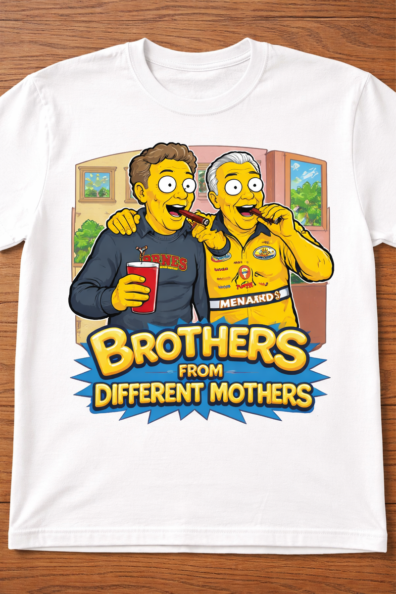 Custom Simpsons-Inspired Brothers T-Shirt from Your Photo
