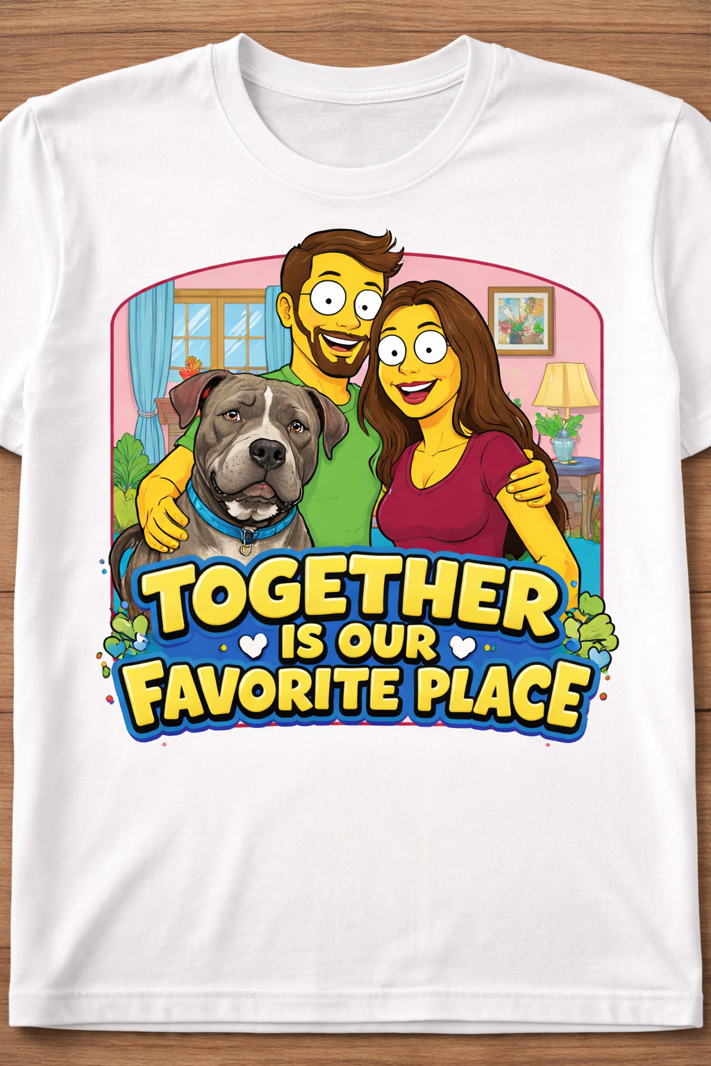 =Custom yellow cartoon t-shirt